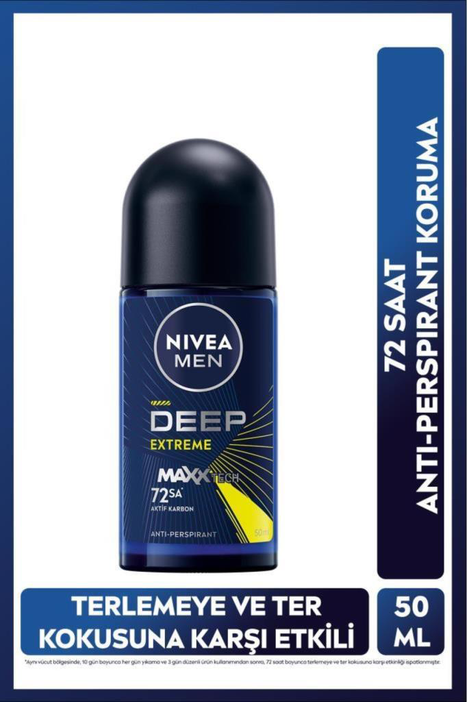 Nivea Men Roll-On Deep Extreme 50ml Nivea Men Roll-On Deep Extreme 50ml