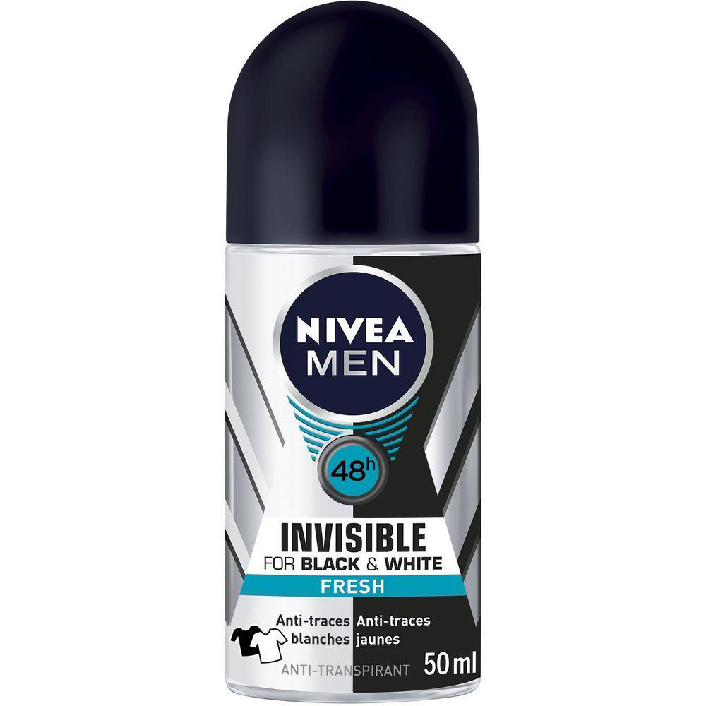 Nivea Roll-on Men Invisible For Black&White Fresh 50 ml Nivea Roll-on Men Invisible For Black&White Fresh 50 ml