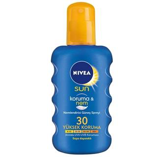 Nivea Sun SPF30 200 ml Koruma&Nem Güneş Spreyi Nivea Sun SPF30 200 ml Koruma&Nem Güneş Spreyi