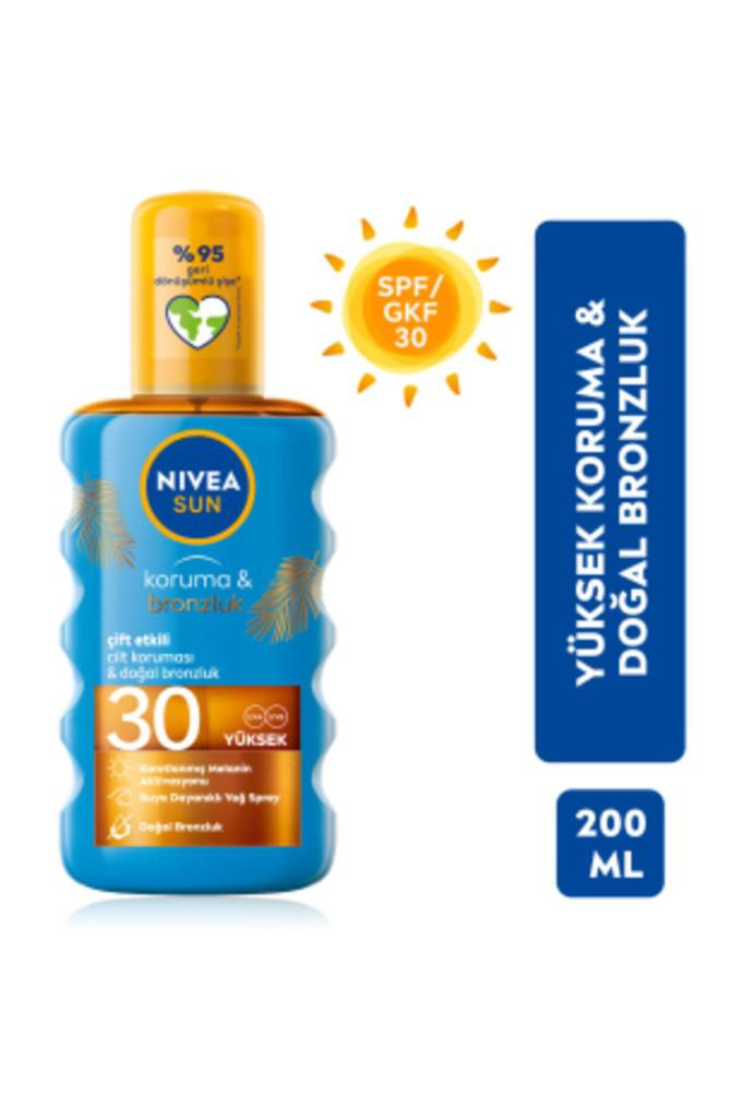 Nivea Sun SPF30 200 ml Koruma&Bronzluk Arttırıcı Güneş Yağı Nivea Sun SPF30 200 ml Koruma&Bronzluk Arttırıcı Güneş Yağı