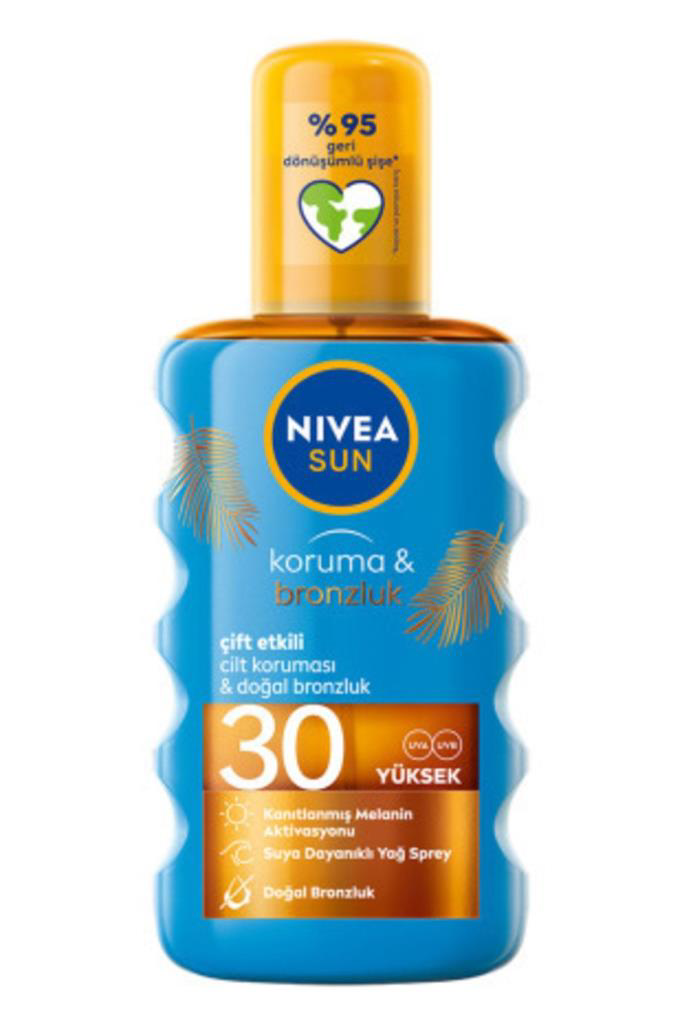 Nivea Sun SPF30 200 ml Koruma&Bronzluk Arttırıcı Güneş Yağı Nivea Sun SPF30 200 ml Koruma&Bronzluk Arttırıcı Güneş Yağı