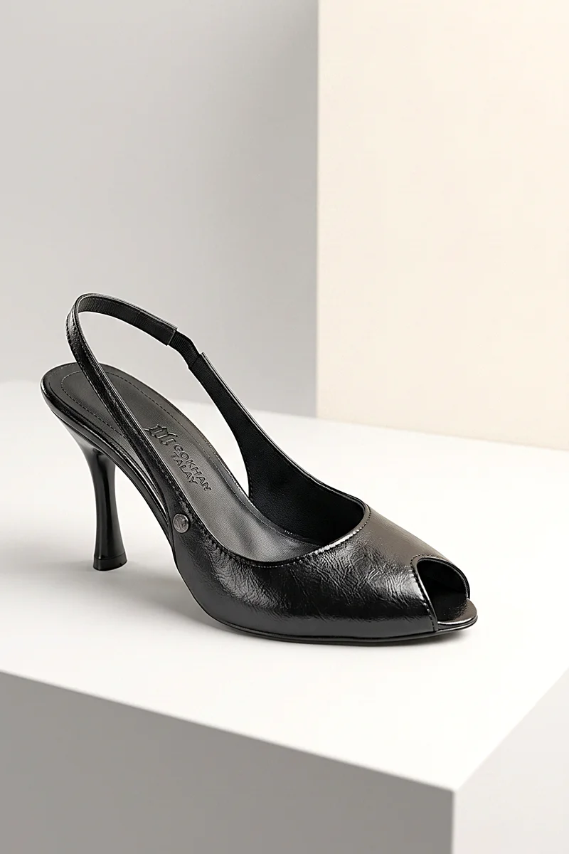 Nivra Kadın Topuklu Ayakkabı - Peep Toe Slingback İnce Topuklu Ayakkabı Fiyatı, Yorumları ve Özellikleri