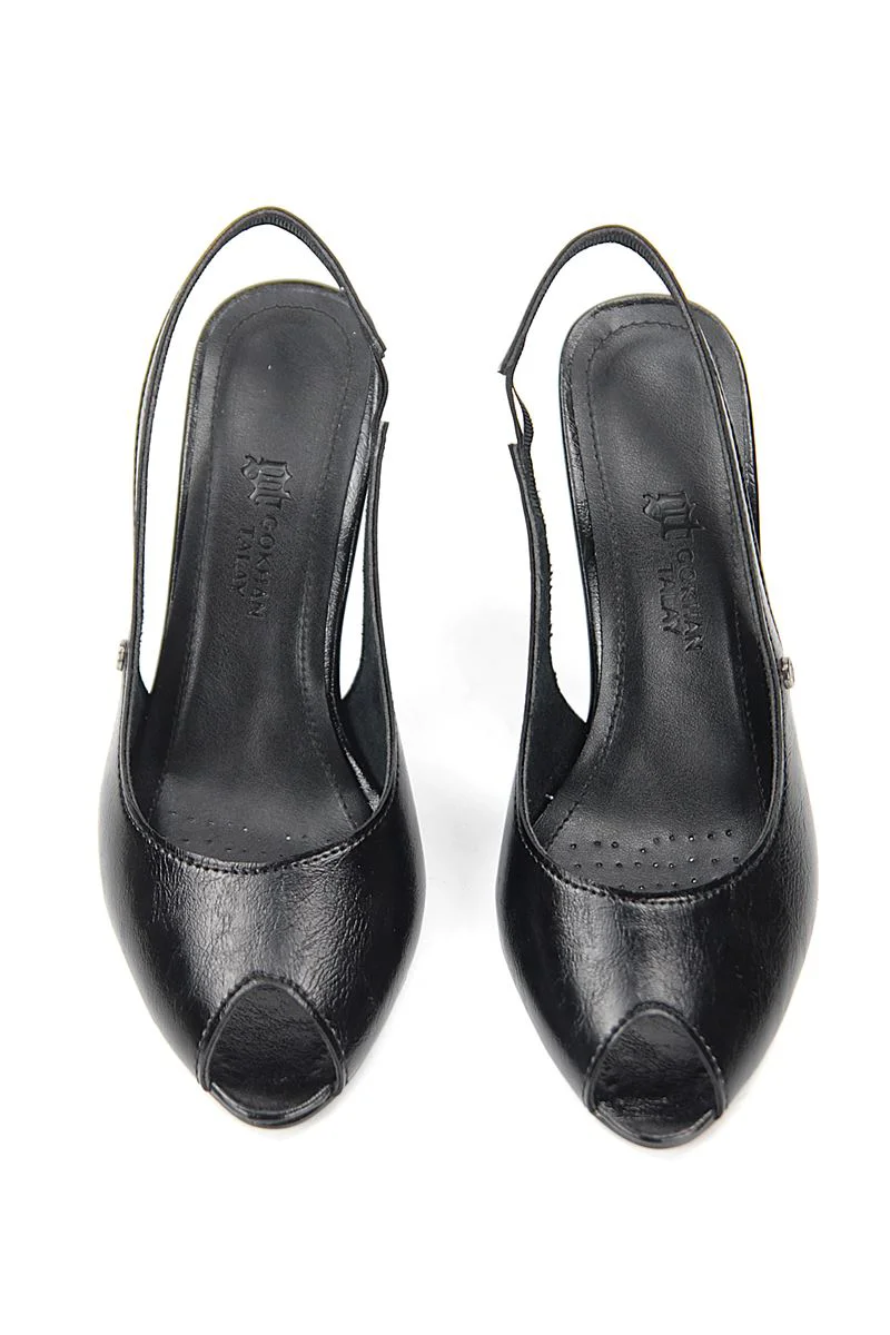 Nivra Kadın Topuklu Ayakkabı - Peep Toe Slingback İnce Topuklu Ayakkabı Fiyatı, Yorumları ve Özellikleri