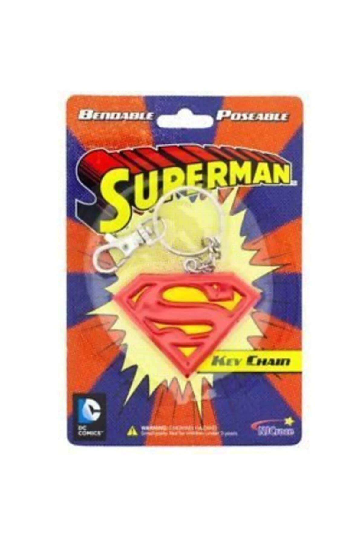 Nj Croce Superman Bükülebilir Logo Anahtarlık
