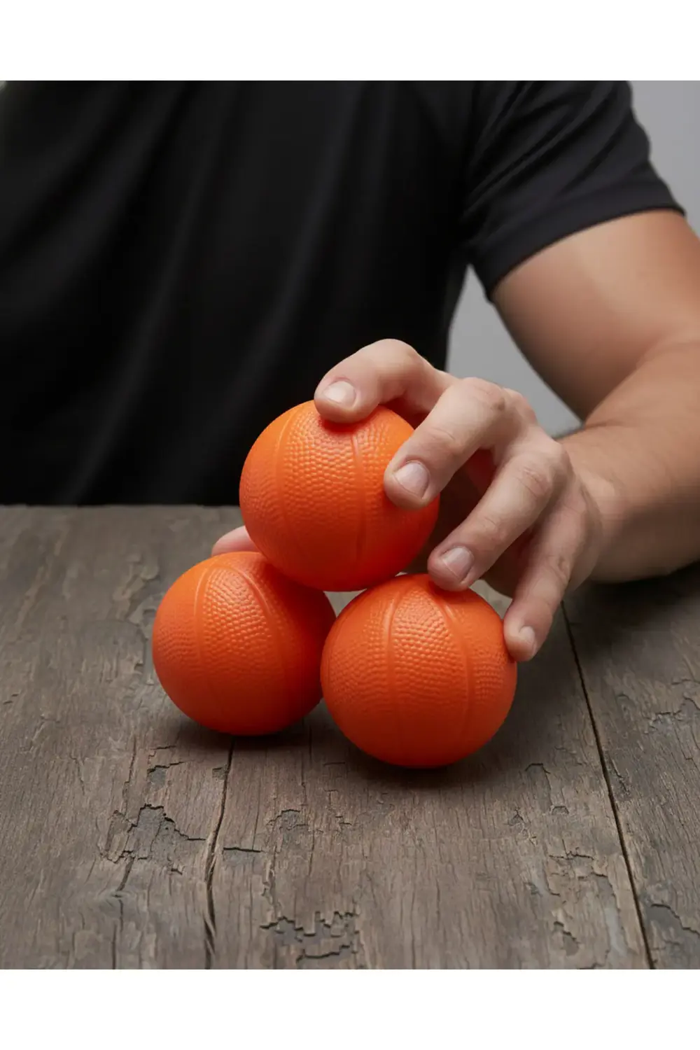NK Spor 3'lü Set Yumuşak Stres Topu-El ve Parmak Egzersiz Topu-Re