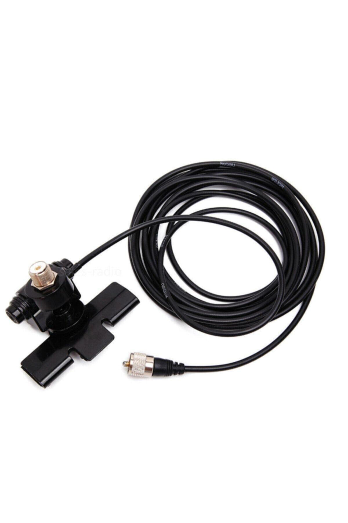 Nl 770s Vhf Uhf Dual Band Anten + Rb 400 Siyah Braket + 5 mt Konn