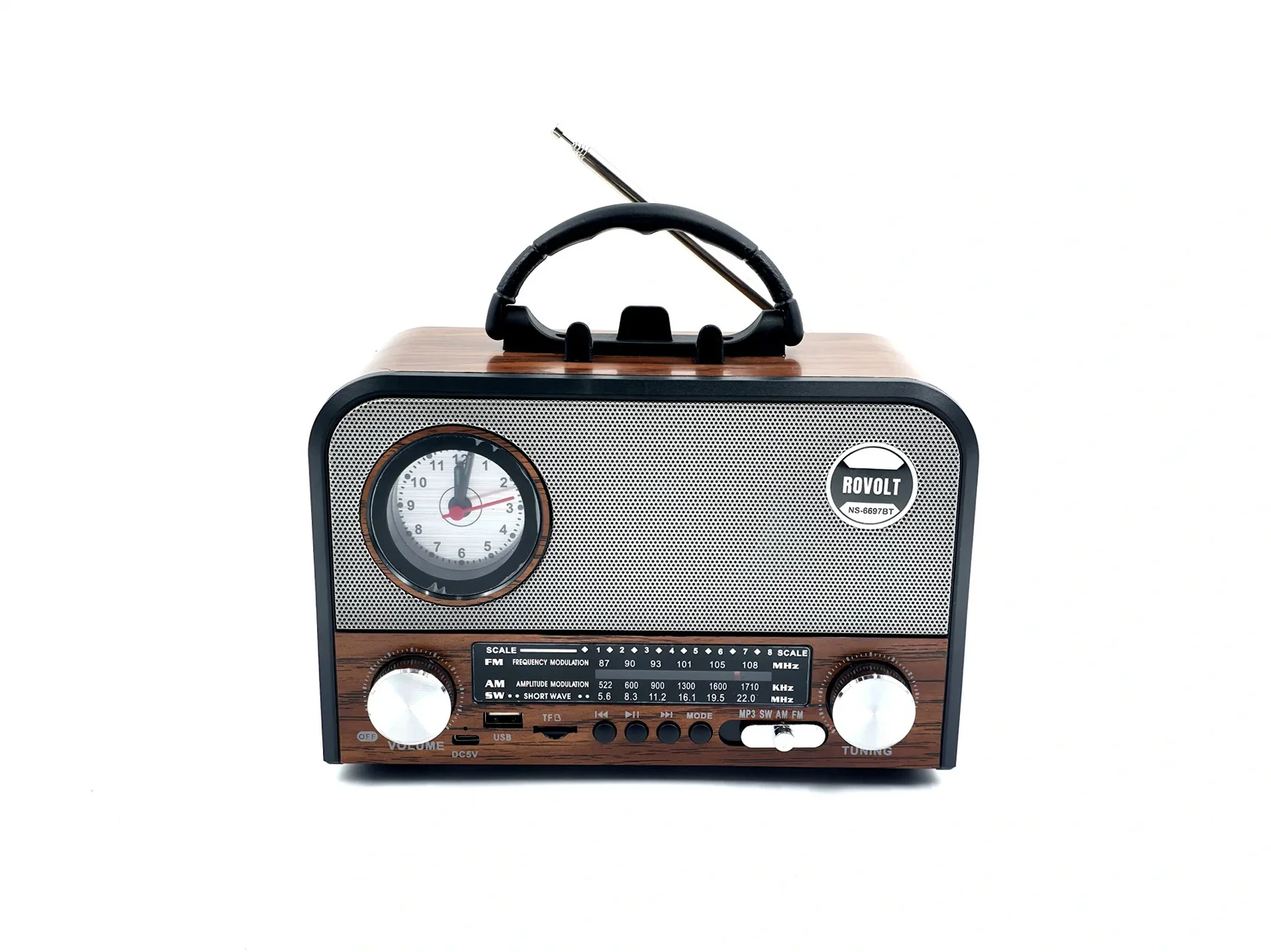 Nns Ns-6697bt Taşınabilir Bluetooth Nostaljik Radyo 5224