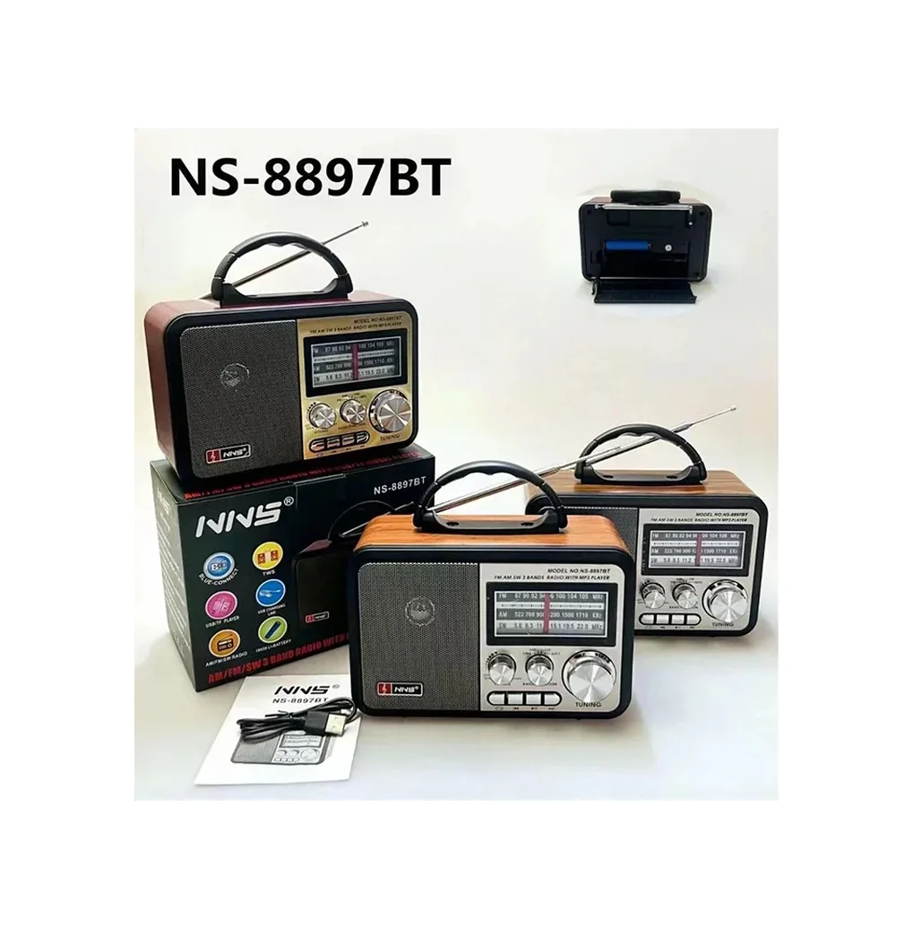 Nns Ns-8897 Orta Boy Retro, Nostaljik, Ahşap Tasarım Radyo 5224