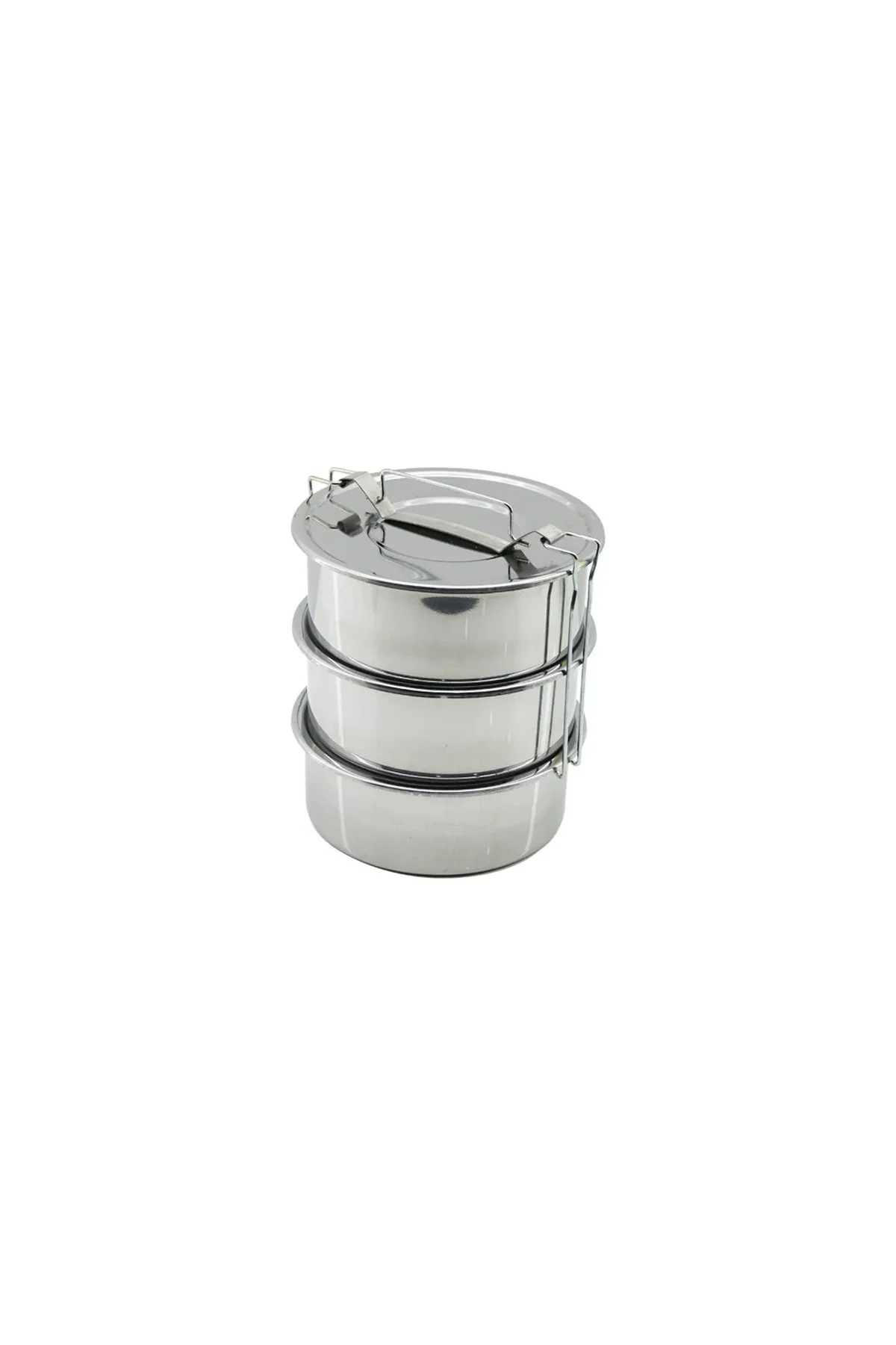 NO-18CM 3LÜ Metal Sefer Tası Derinlik: 6.5CM Taşıma Kulp=bağlama Kancalı