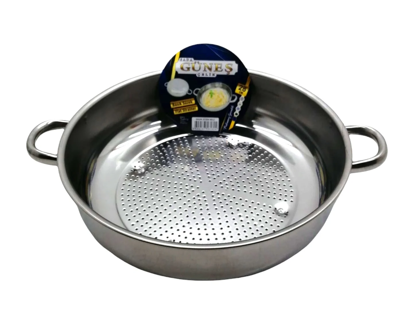 No-2 - 28cm Basık Süzek Metal Süzgeç Bx40 Fiyatı, Yorumları ve Özellikleri