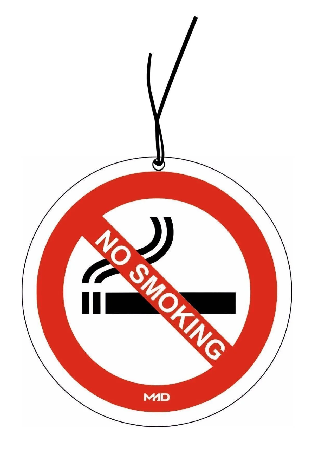 No Smoking Tasarımlı Parfüm Esanslı Baskılı Dekoratif Asma Ayna O