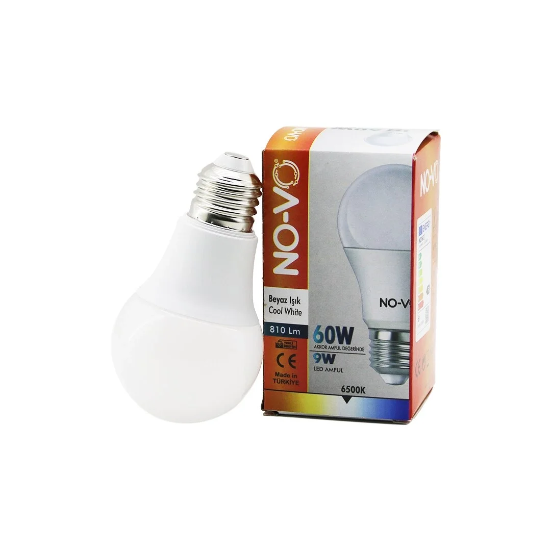 No-vo 9w=60w E27 Beyaz Led Ampul 6500k - 810lm Bx40 Fiyatı, Yorumları ve Özellikleri