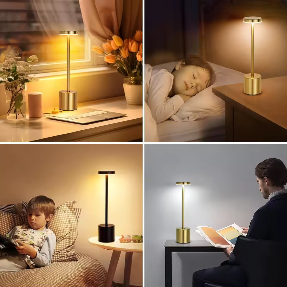 Noas  Midilli Masa Lambasi Şarj Edilebilir Gold- 3 Renk