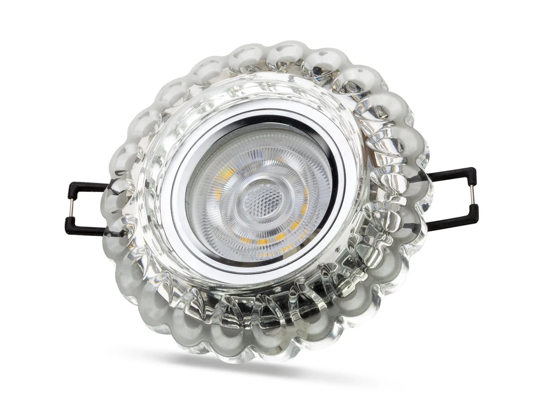 NOAS YL65 1667 Geras Led Çerçeveli 4000K Kristal Cam Spot Kasa - Priz ve Anahtar İçin Uyumlu Çerçeve
