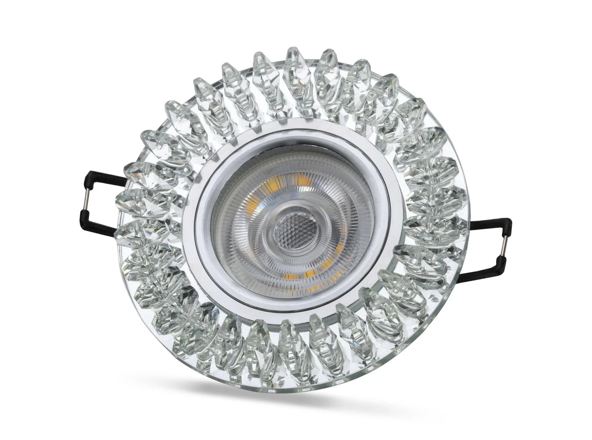 NOAS YL65 1727 Troya Led Çerçeveli 4000K Kristal Cam Spot Kasa - Priz ve Anahtar İçin Uyumlu Çerçeve