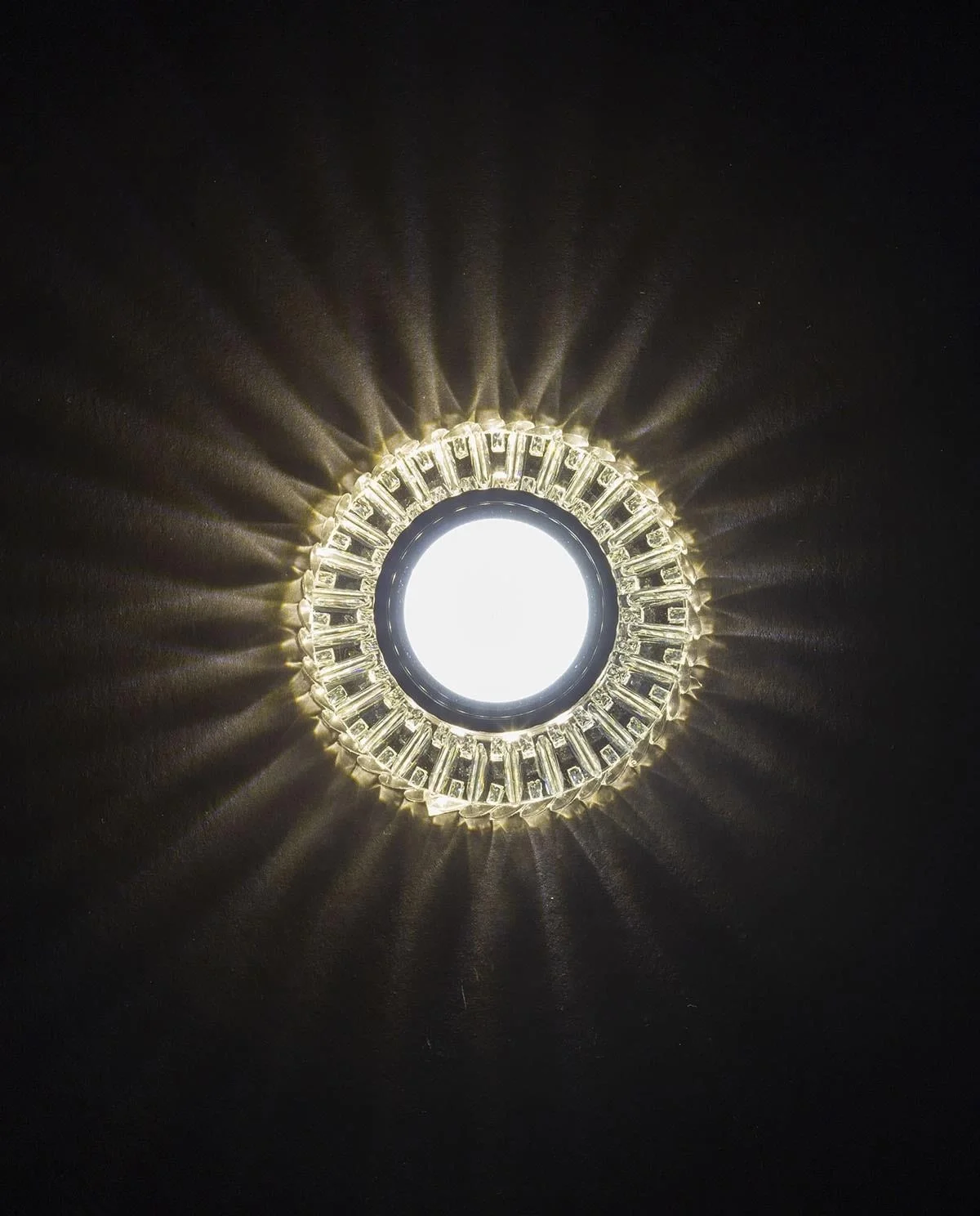 NOAS YL65 1727 Troya Led Çerçeveli 4000K Kristal Cam Spot Kasa - Priz ve Anahtar İçin Uyumlu Çerçeve