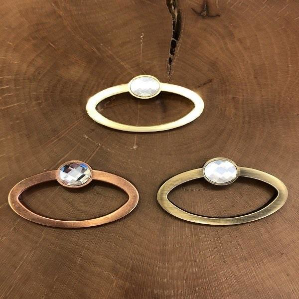 Nobel Javel Taşlı Kulp 64mm Altın