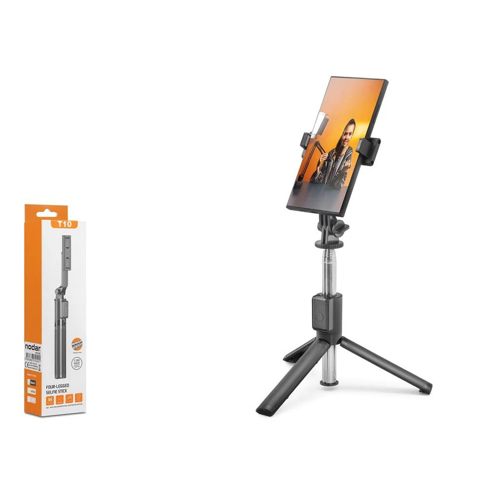 Nodar Nd1040 Tripod Selfie Çubuğu - Bluetooth 5.0 Uzaktan Kumanda