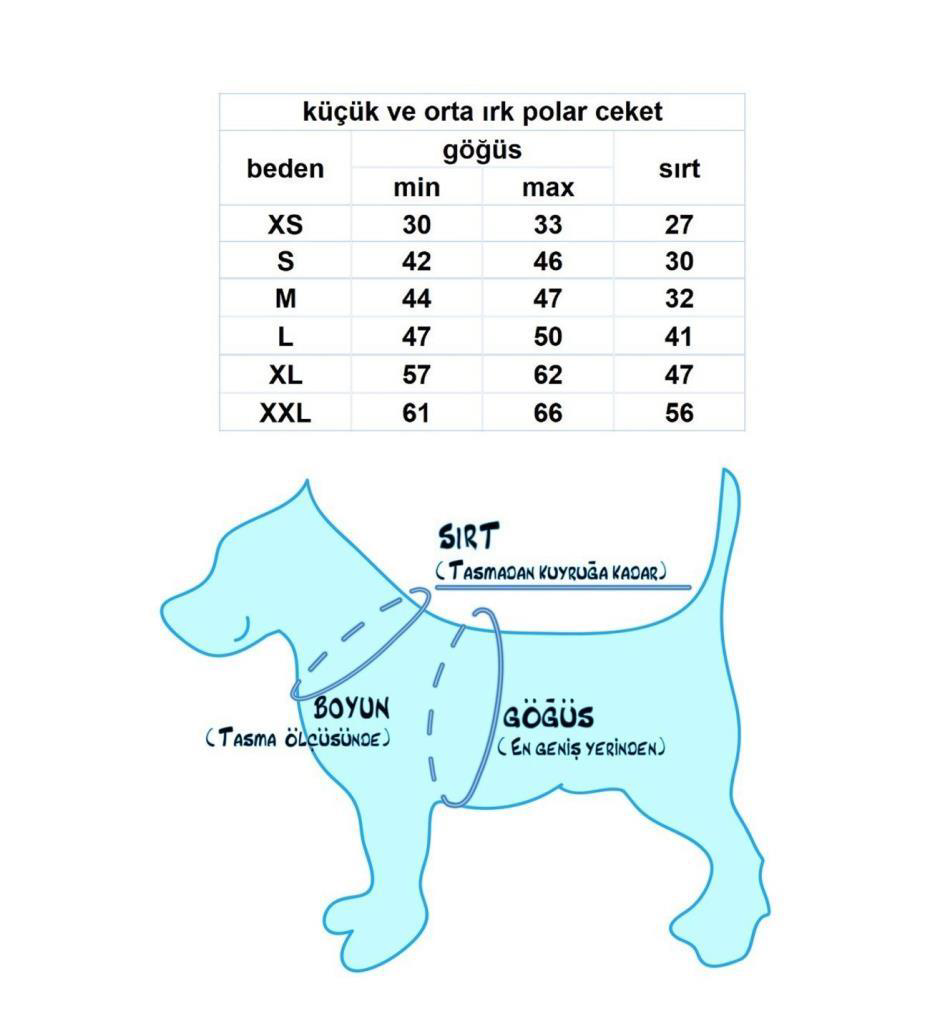 Max Design Noel Baba Çeket Küçük Köpek Polar Göğüs47-50Cm Sirt41cm Large