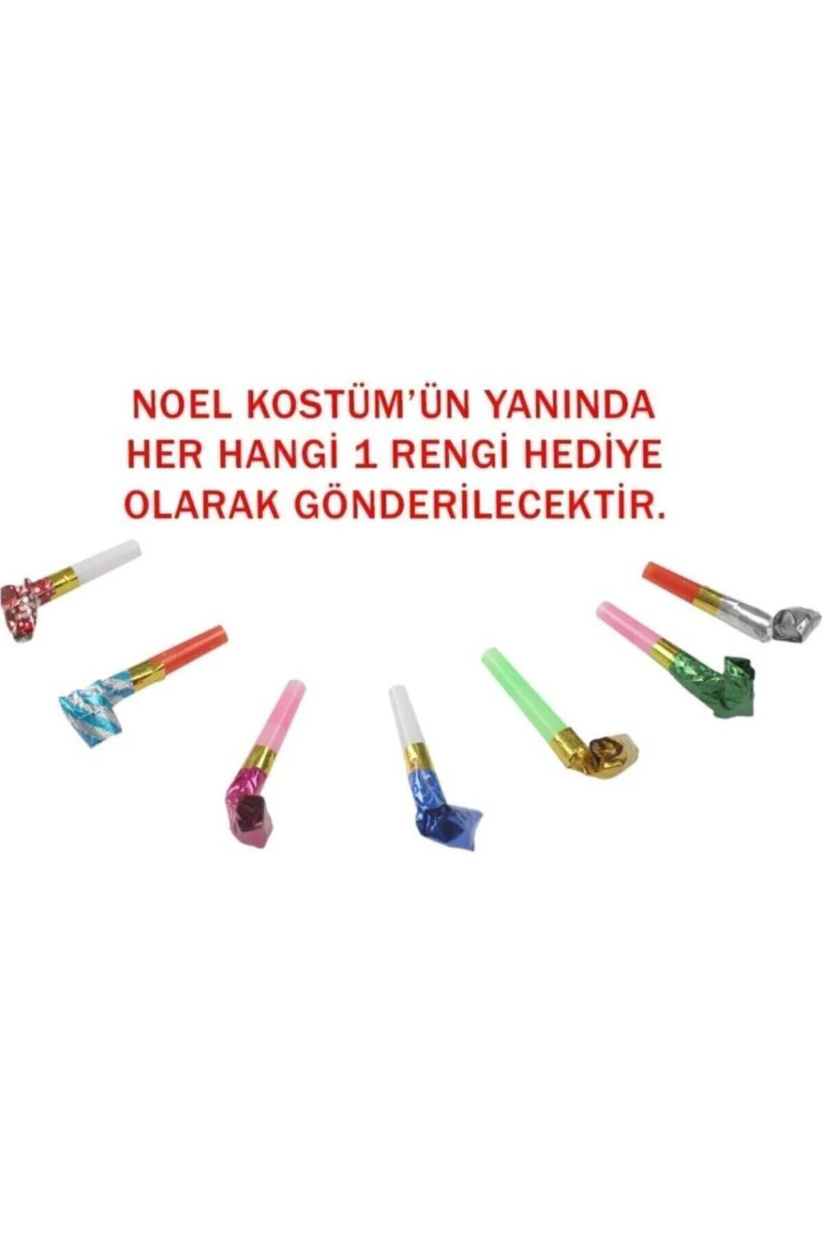 Noel Baba Kostüm - Yılbaşı Noel Kıyafeti - Bebek Ve Çocuk Yeni Yıl Noel Baba- Sakal Ve Düdük Hediye