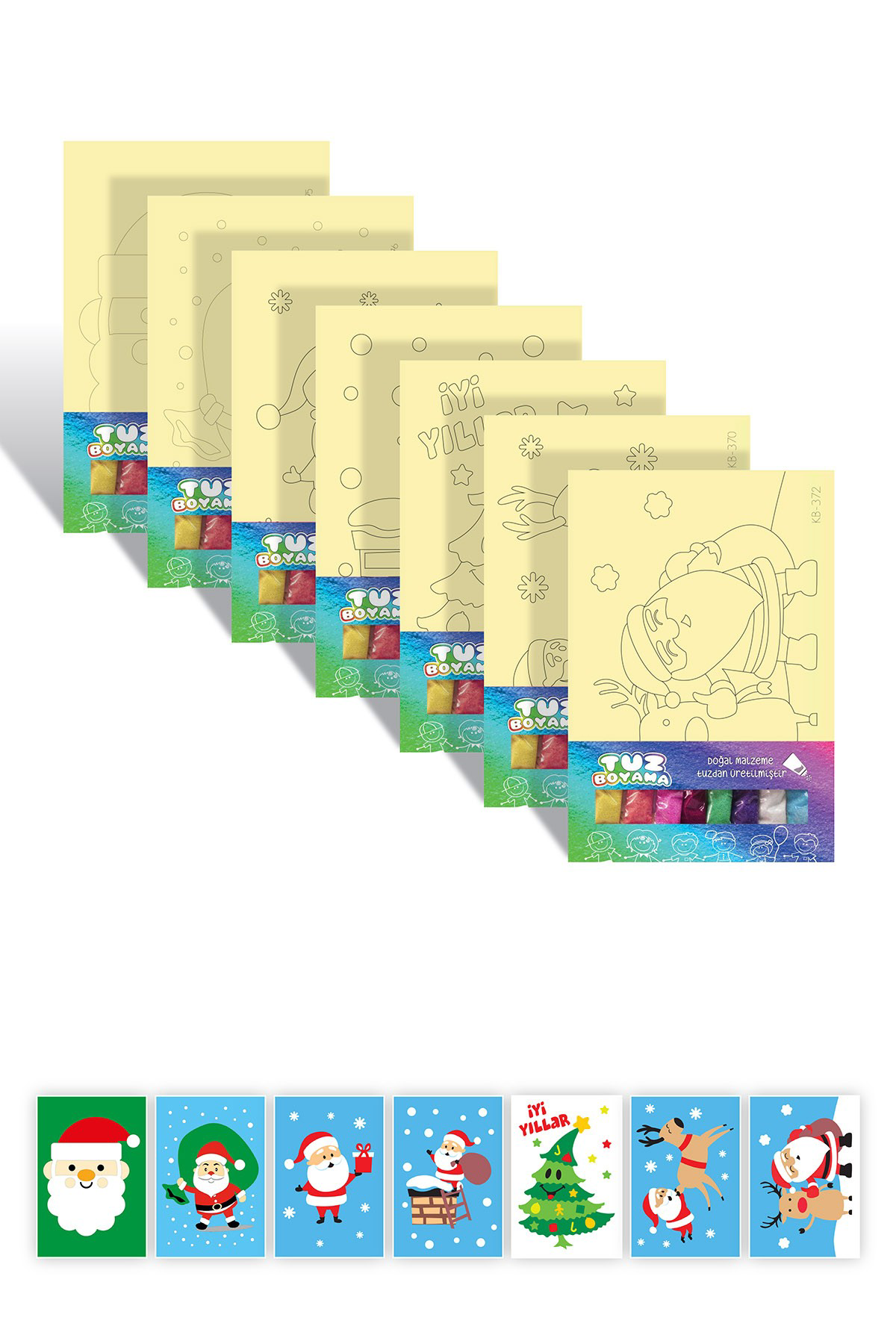 Artikel Noel Baba Ve Yılbaşı Tuz Boyama Oyunu Seti 7 'Li , Eğitici Aktivi Artikel Noel Baba Ve Yılbaşı Tuz Boyama Oyunu Seti 7 'Li , Eğitici Aktivi