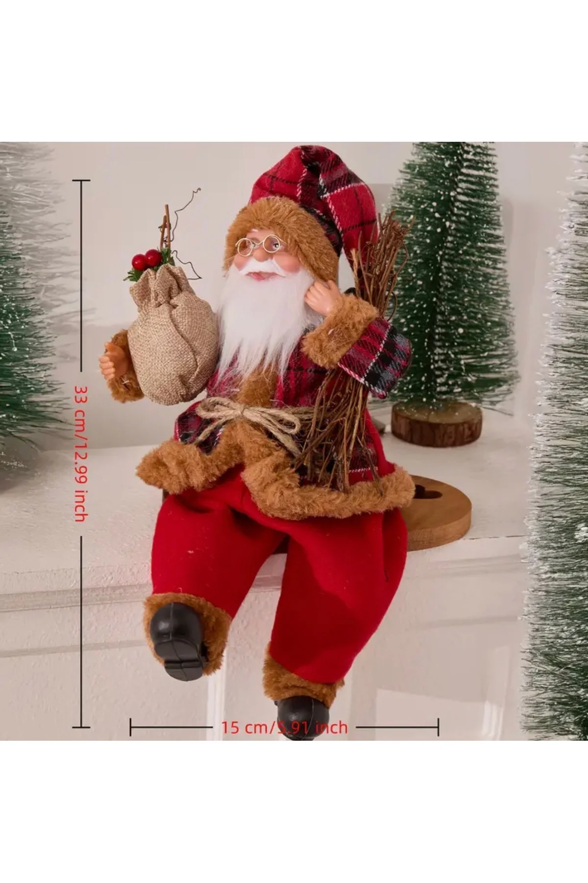 Noel Baba Yılbaşı Süsü (33 cm) Noel Baba Yılbaşı Süsü (33 cm)