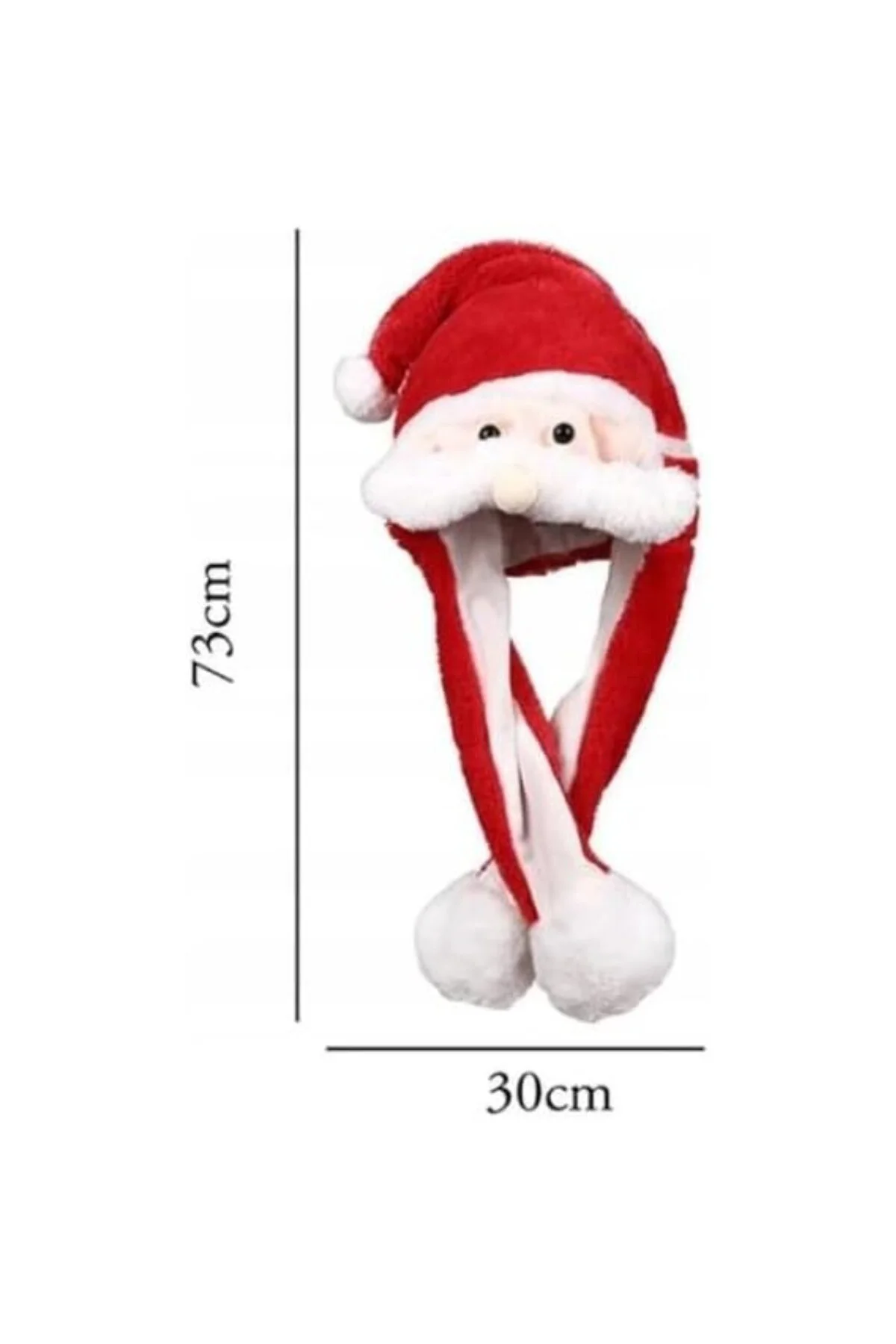 Noel Babalı Oynar Kulaklık, Işıklı, Yılbaşı Süsü, Noel Baba Figür
