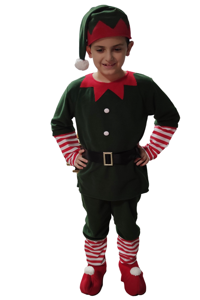 Noel Cini Erkek Çocuk Elf Kostümü