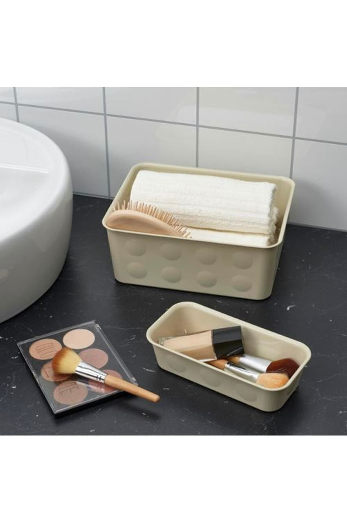 İkea Nojig 10X20x5 Cm Kutu Bej 704.574.87