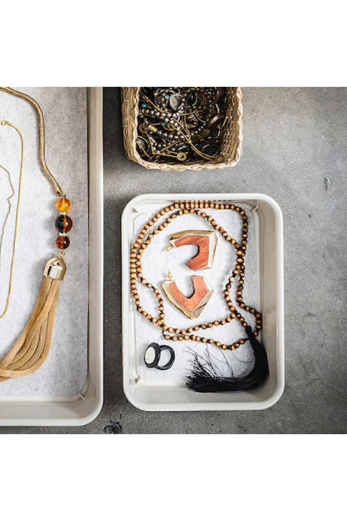 İkea Nojıg Bej 15X20x5 Cm Kutu Organızer Düzenleyici Masaüstü Çekmece 