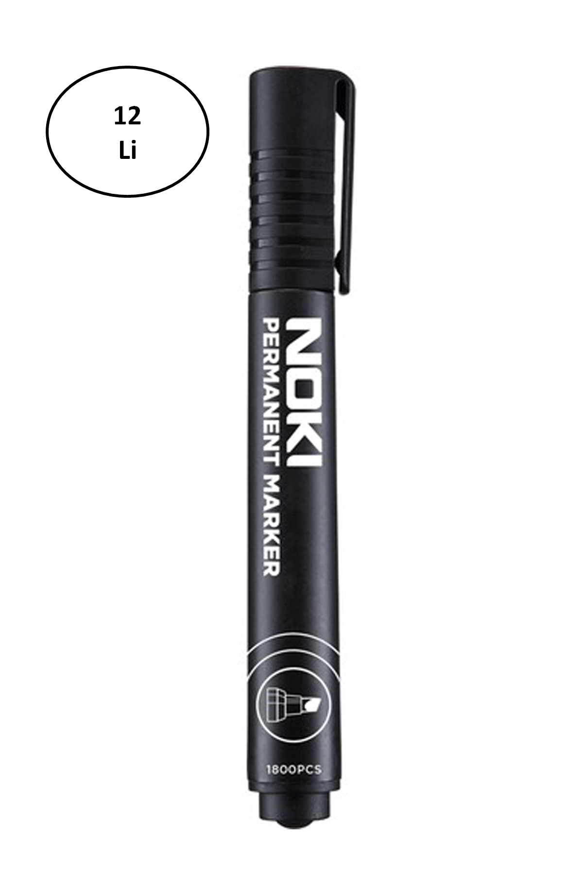 Just Cheap Store Noki Markör Kesik Uç Siyah 12'Li