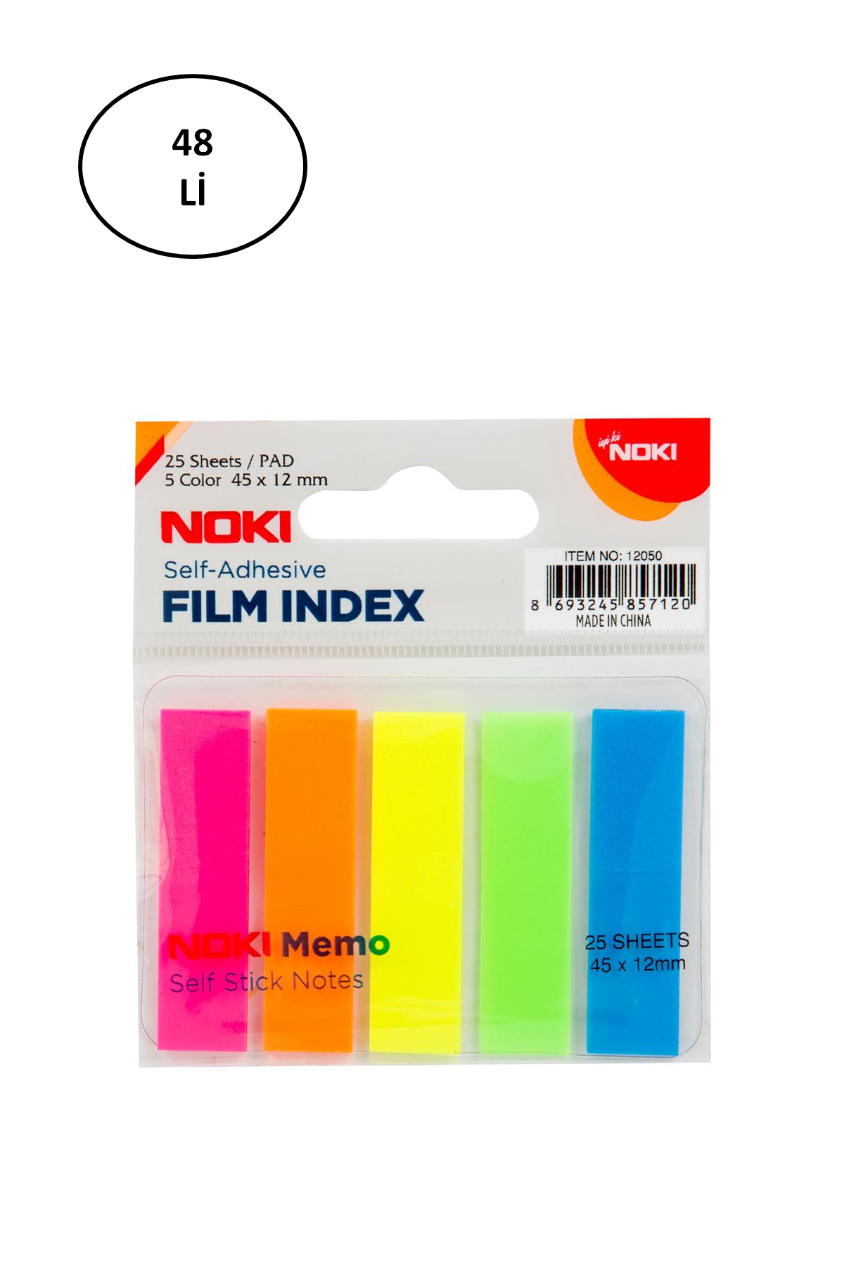Noki Memo 12050 Yapışkanlı Film Index Yapuışkanlı Ayraç 45 X 12 M Noki Memo 12050 Yapışkanlı Film Index Yapuışkanlı Ayraç 45 X 12 M