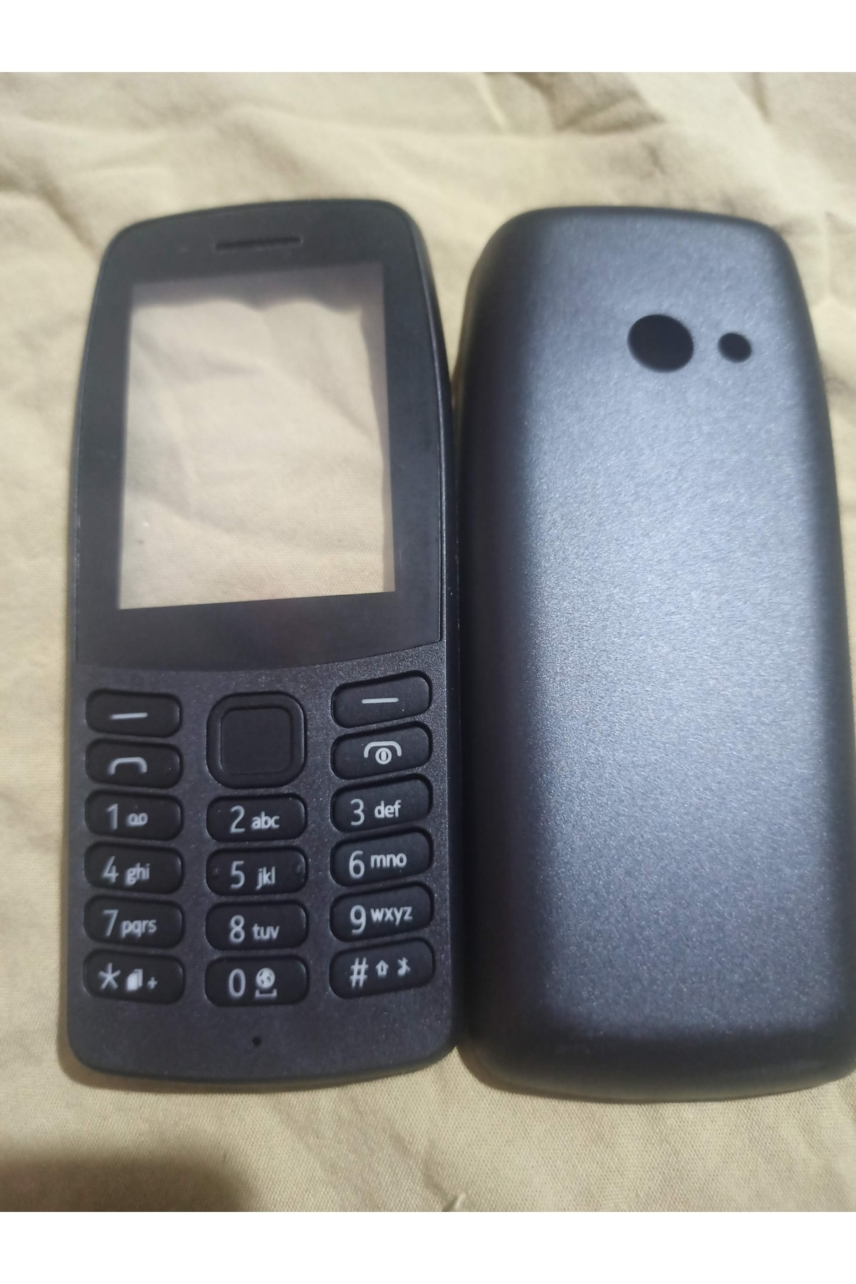 Nokia 210 Orjinal Komple Kapak Tuş Full Set Siyah Renk Ön Kapak , Nokia 210 Orjinal Komple Kapak Tuş Full Set Siyah Renk Ön Kapak ,