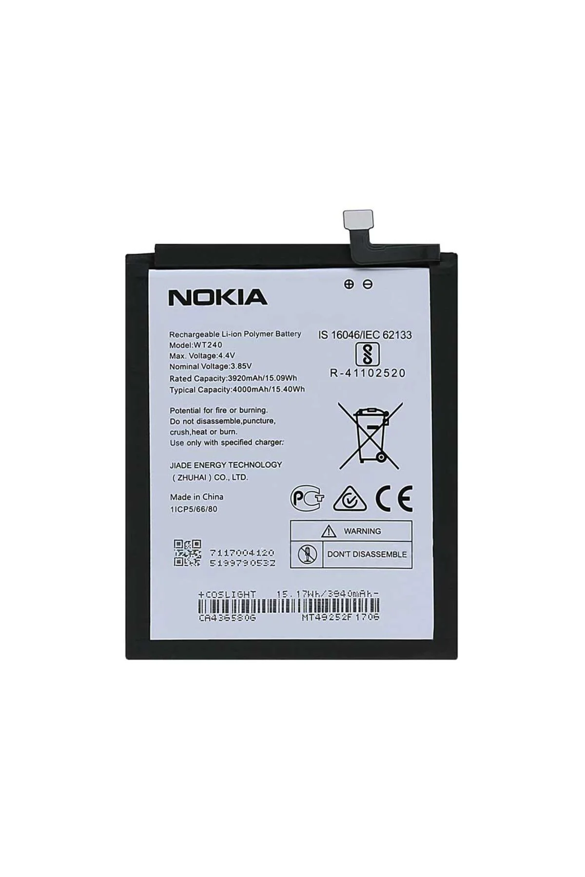 Nokia 2.3 /3.2 Pil Batarya WT240 4000 mAh Nokia 2.3 /3.2 Pil Batarya WT240 4000 mAh