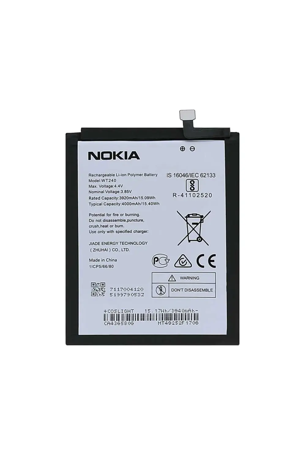Nokia 2.3 /3.2 Pil Batarya WT240 4000 mAh