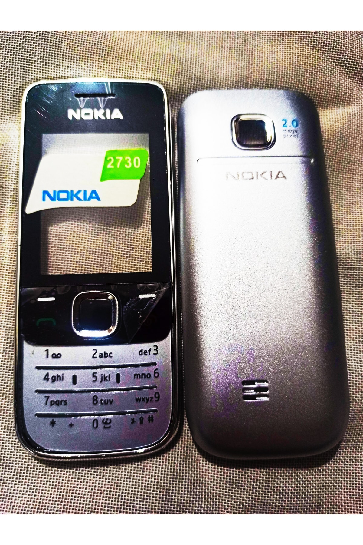 Blackdemss Nokia 2730C Orjinal Sifir Kapak Tuş Full Set (Ön Kapak, Arka Kapa