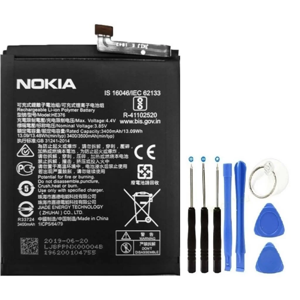 Nokia 3.1 Plus Batarya Pil He376 + Tamir Seti Nokia 3.1 Plus Batarya Pil He376 + Tamir Seti