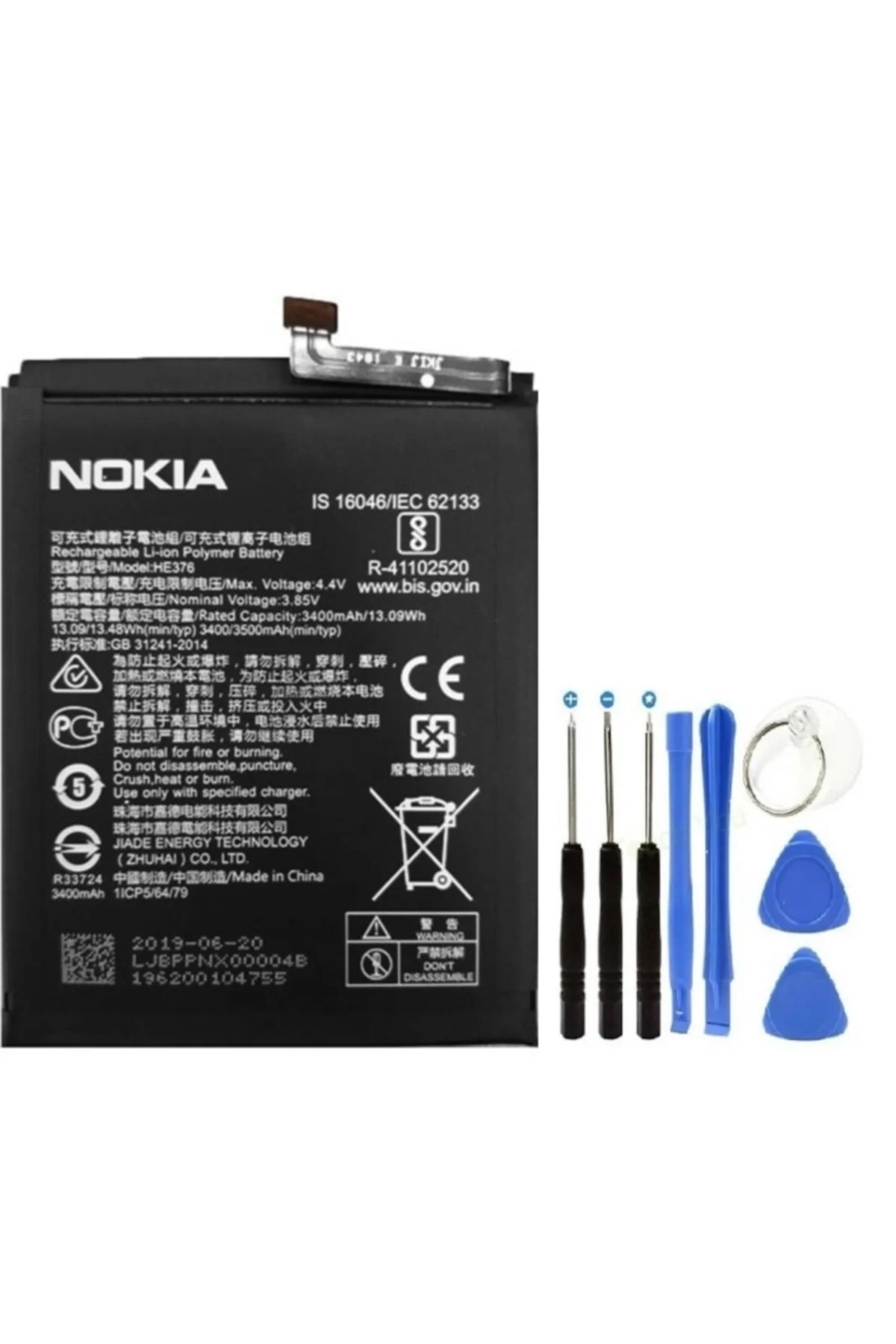 Nokia 3.1 Plus Pil Batarya HE376 + Tamir Seti