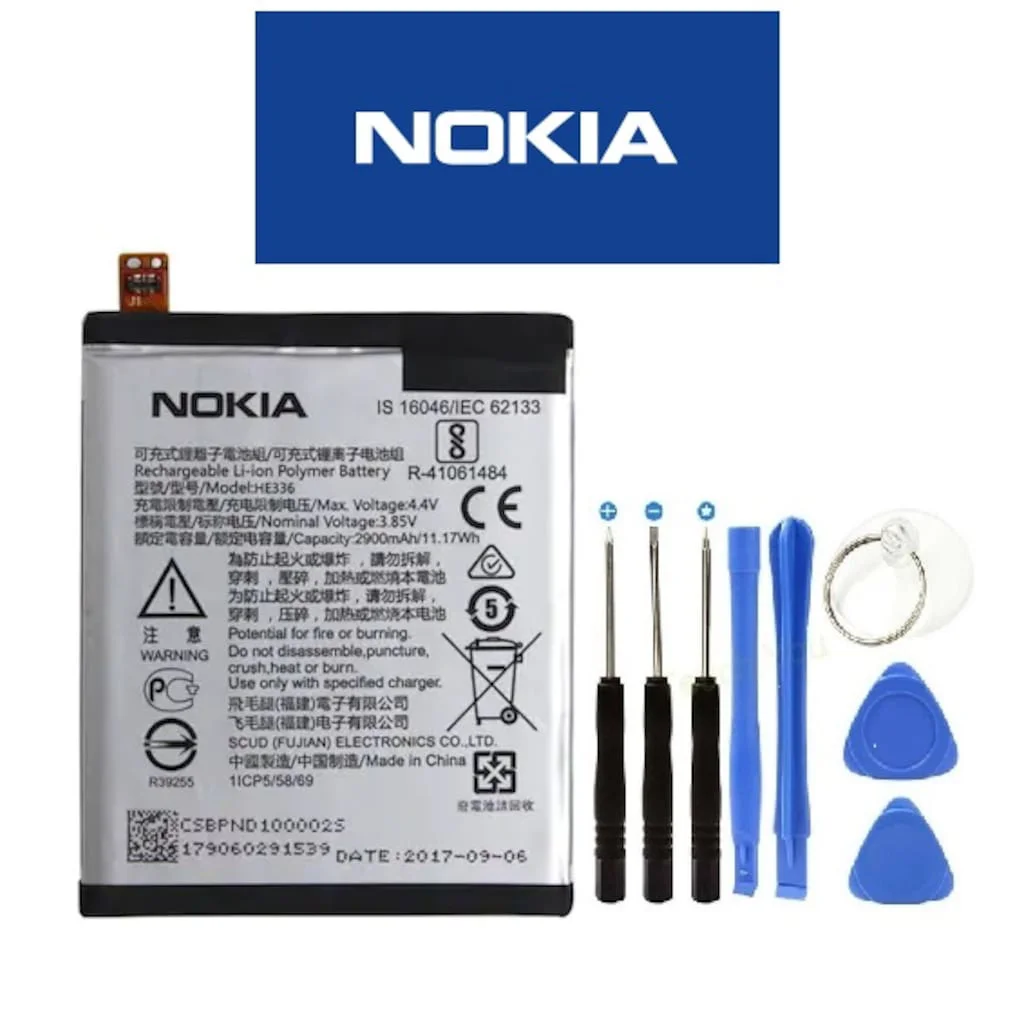 Nokia 5 Batarya Pil He336 ve Tamir Seti 2900 Mah Nokia 5 Batarya Pil He336 ve Tamir Seti 2900 Mah