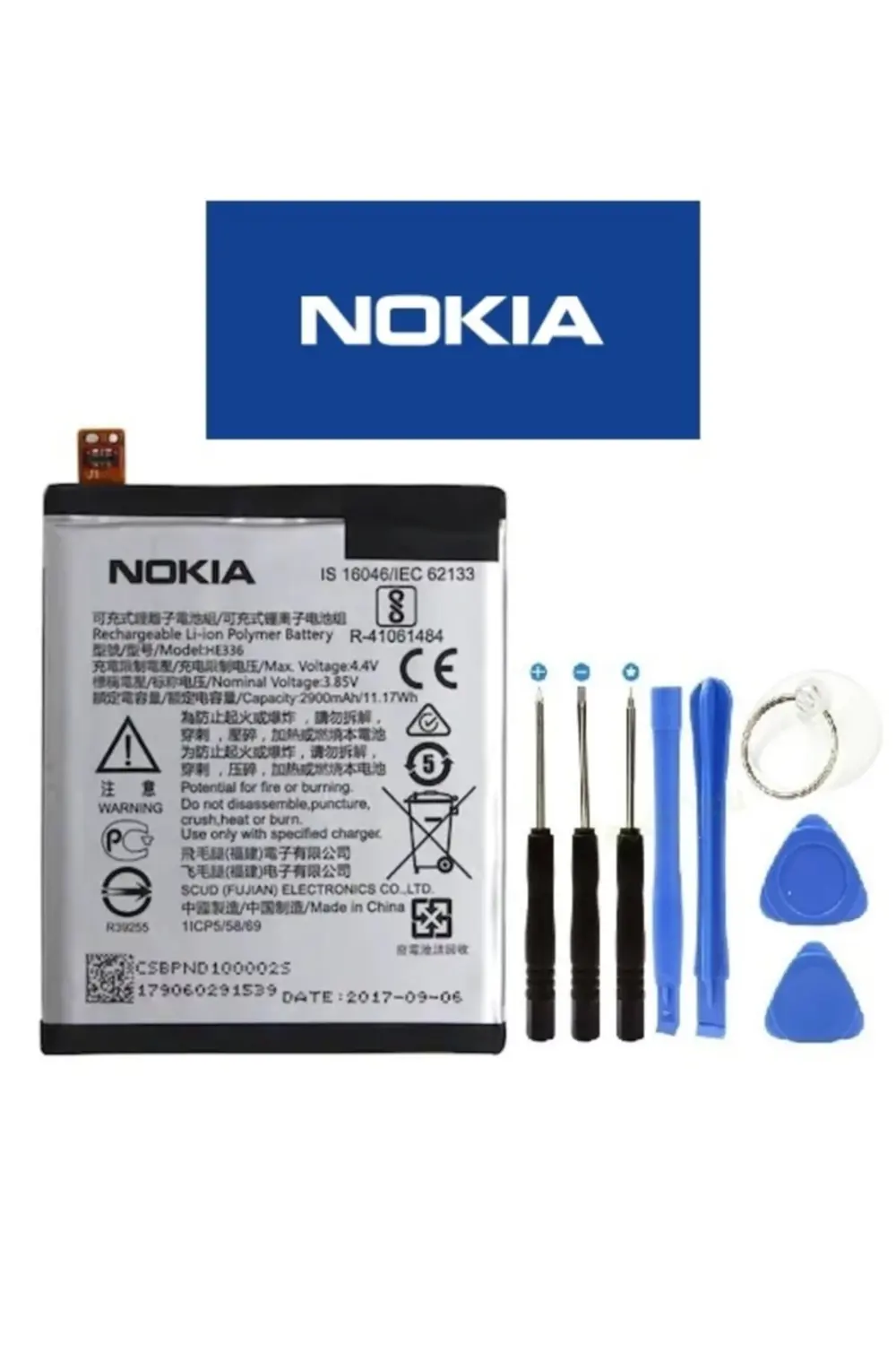 Nokia 5 Batarya Pil He336 Ve Tamir Seti 2900 Mah