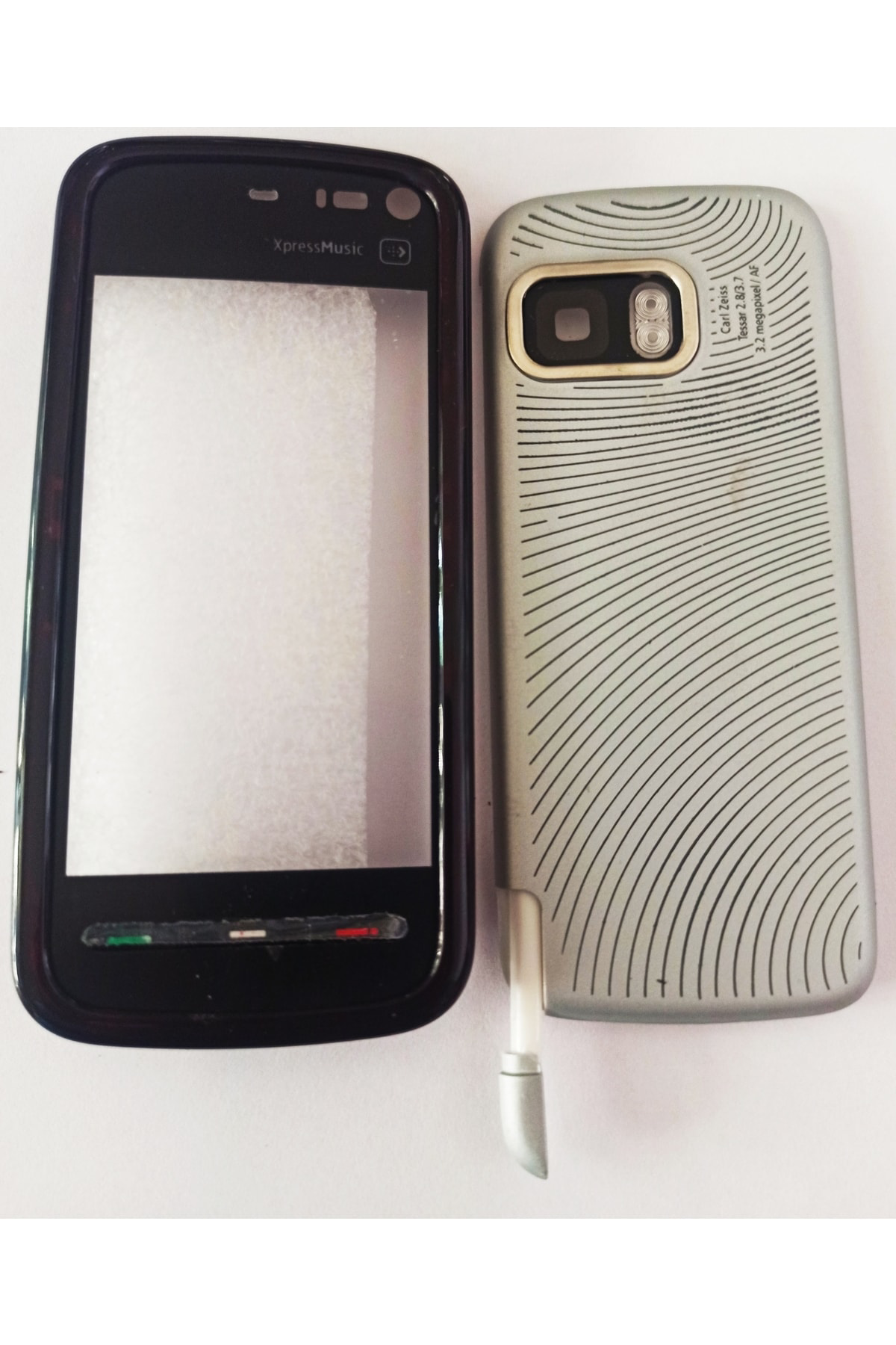 Blackdemss Nokia 5800 Ön Kapak Arka Kapak Tuş Takımı+Cam+Dokunmatik Kalem