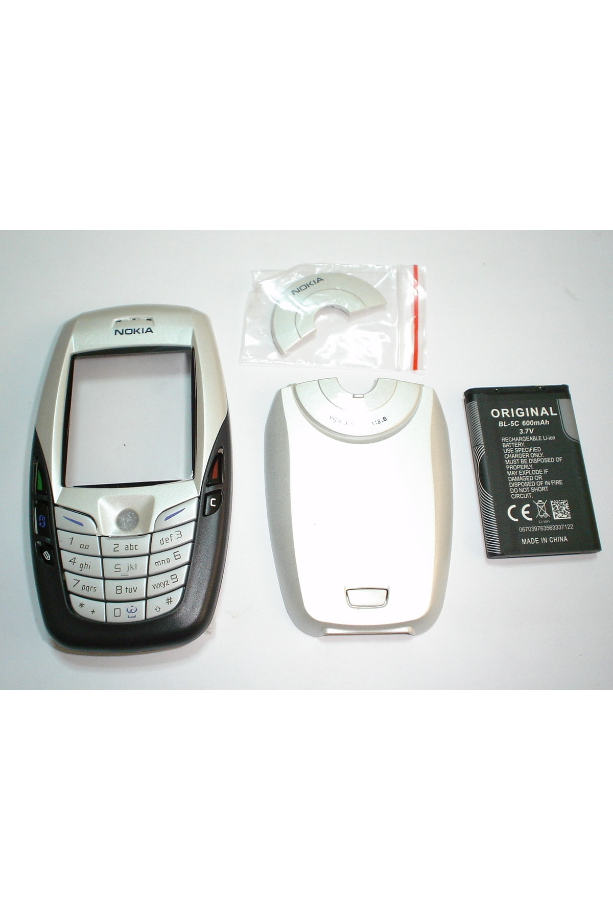 Nostaljik Nokia 6600 Kapak Ve Tuş Takımı+Sıfır Batarya