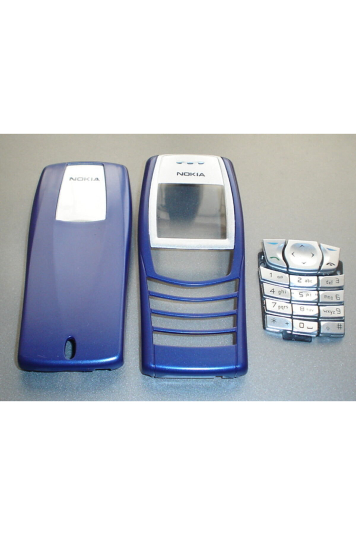 Nostaljikcep Nokia 6610 Kapak Ve Tuş Takımı Mavi Renk