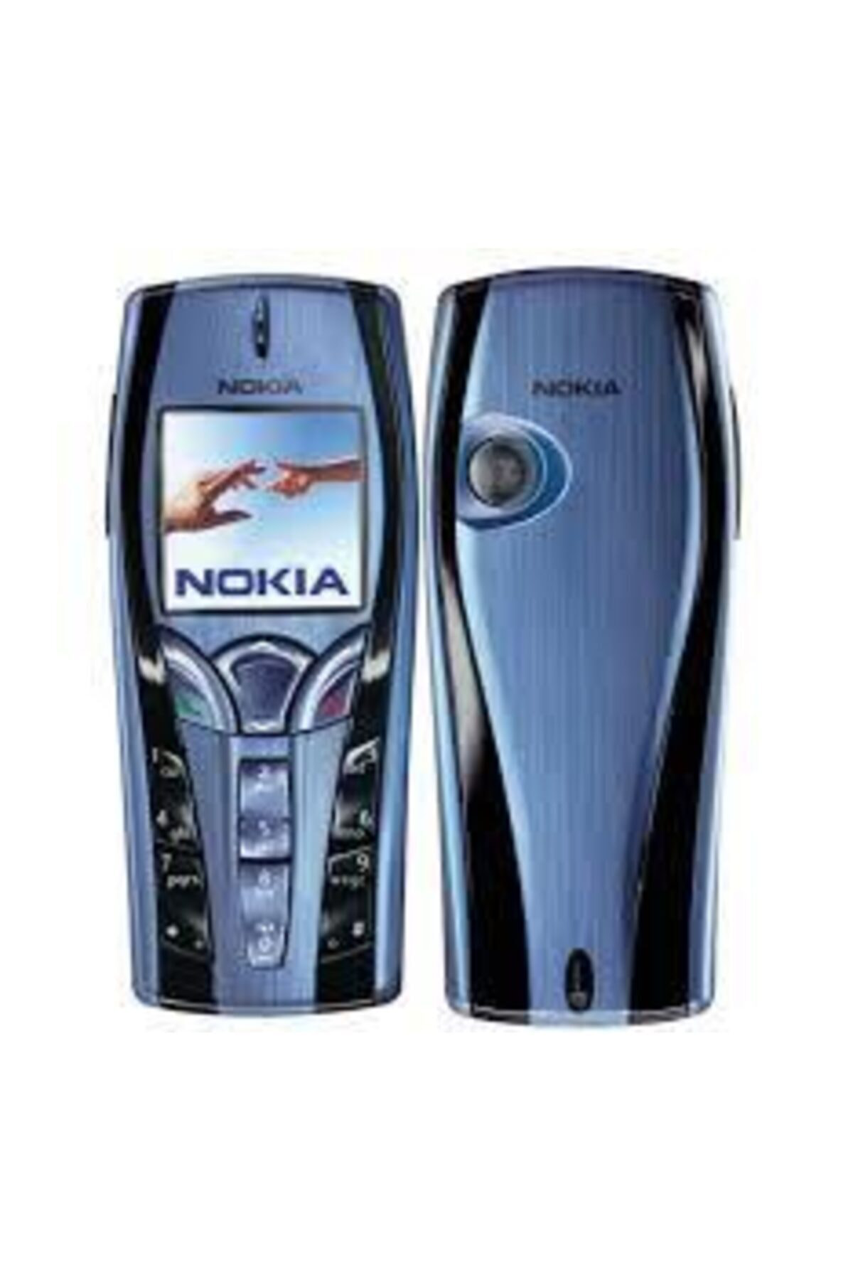 Safa Nokia 7250 Ön Arka Kapak Ve Tuş Takımı-Mavi