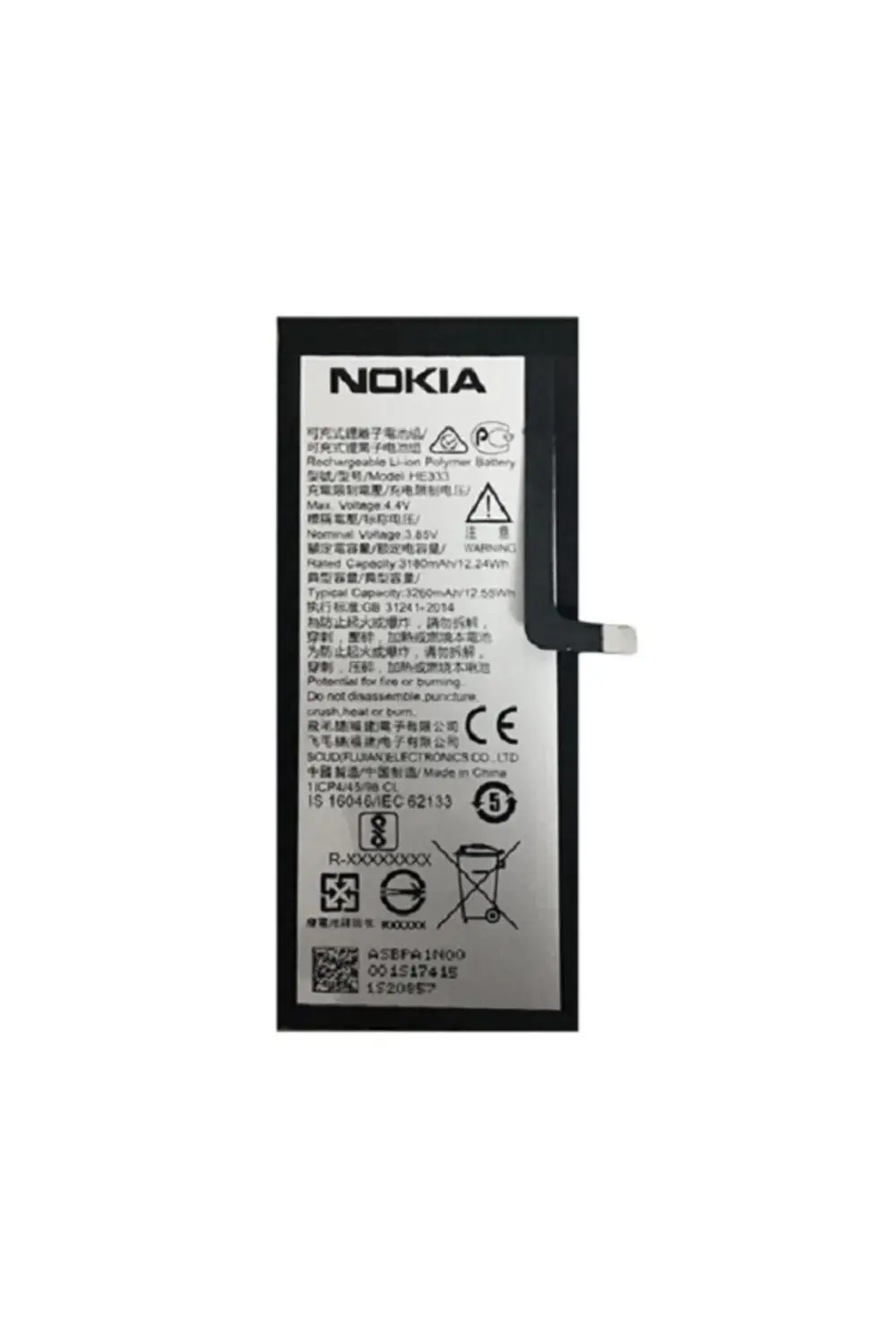 Nokia 8 Sirocco Pil Batarya He333 3260 mAh