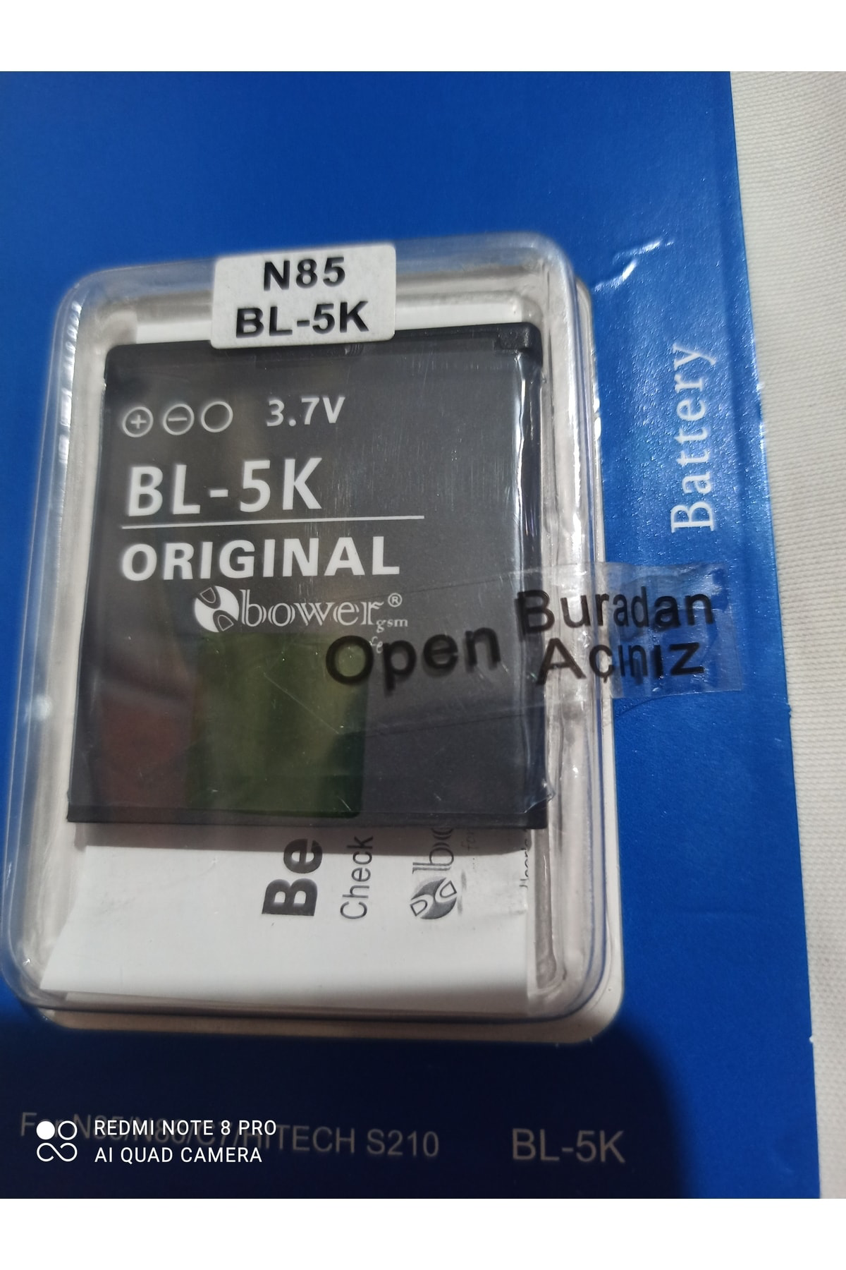 Original Nokia Bl-5K Batarya Pil - Lumia 710, 701, C7-00, X7-00, N85, N86