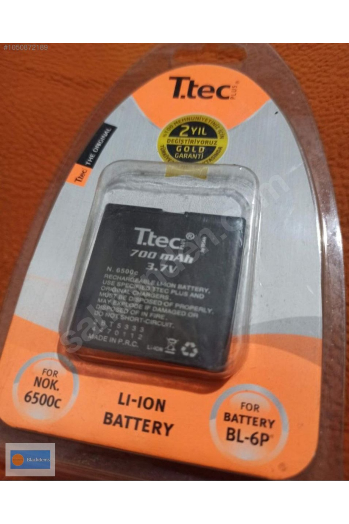 NOKİA BL-6P TTEC BATARYA PİL 2 YIL GARANTİLİ ( 6500c , 7900p ) NOKİA BL-6P TTEC BATARYA PİL 2 YIL GARANTİLİ ( 6500c , 7900p )