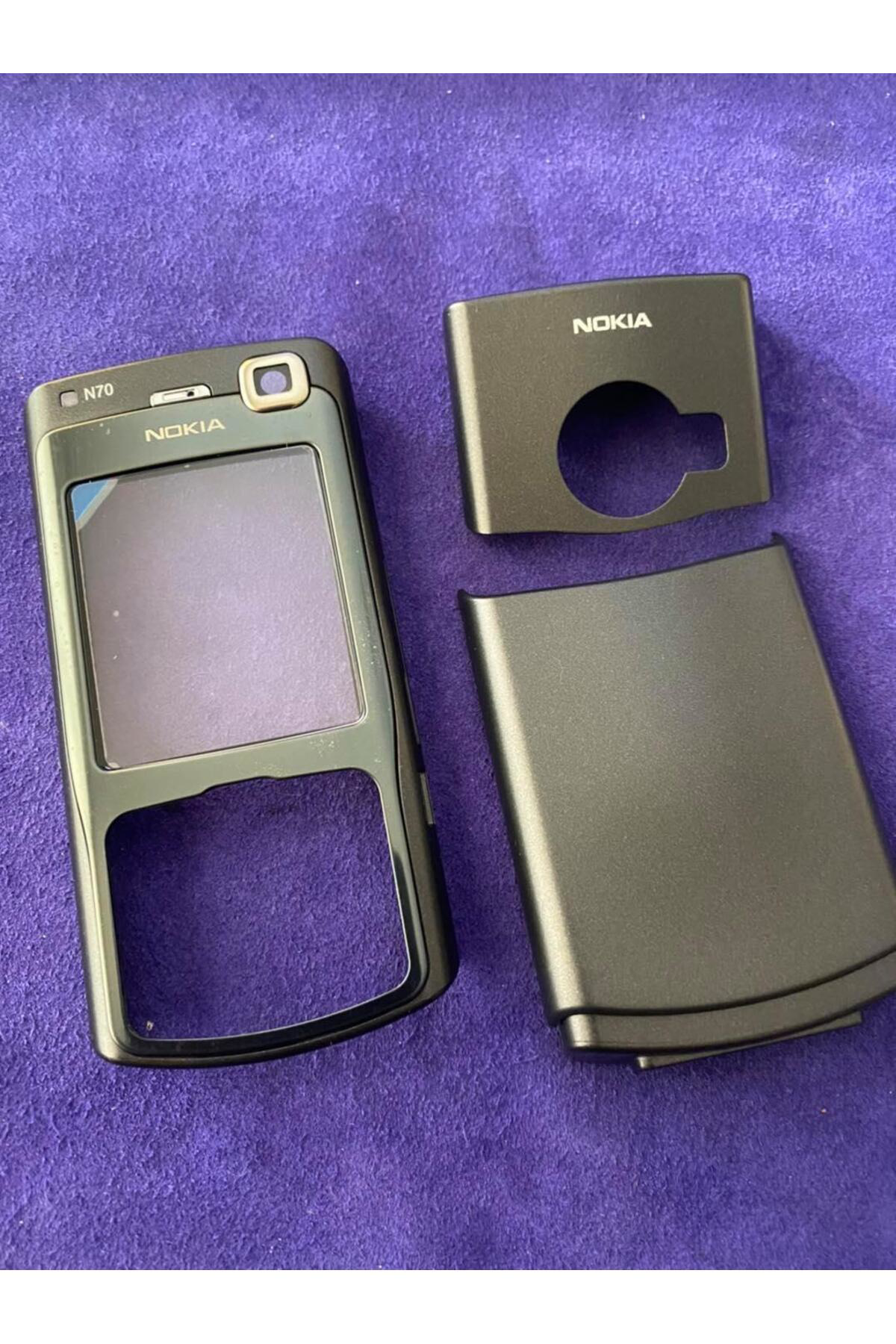 Hasyılmaz Nokia N70 Ön Arka Kapak Siyah(Tuşsuz) - N70 Kapak