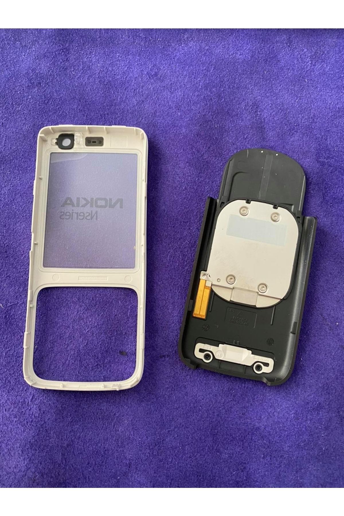 Hasyılmaz Nokia N73 Ön Arka Kapak Gri(Tuşsuz) - N73 Kapak