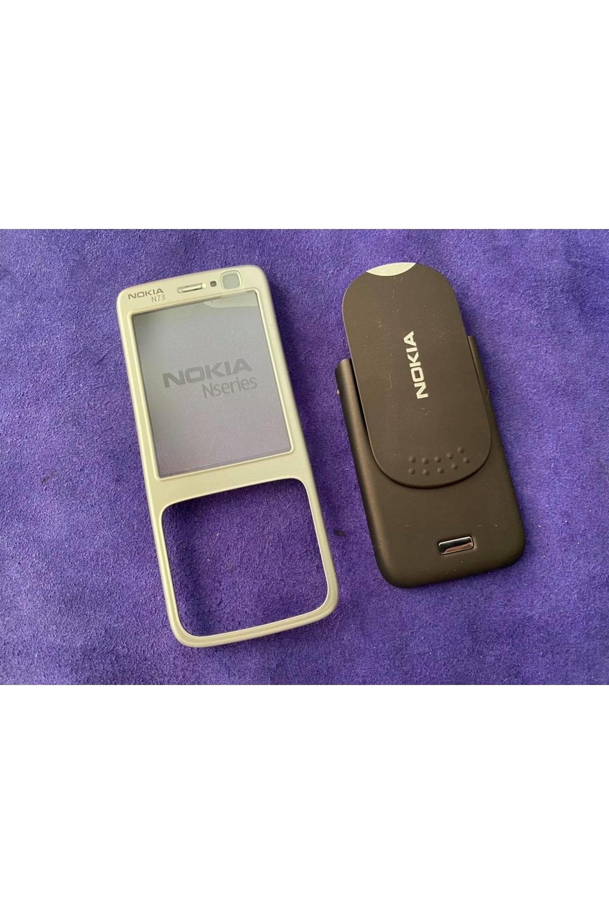 Hasyılmaz Nokia N73 Ön Arka Kapak Gri(Tuşsuz) - N73 Kapak